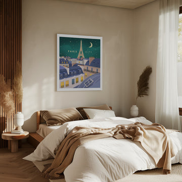 Paris at Night | Canvas - Room Interior 2
