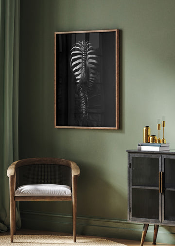 Dark Zebra Stripes | Poster - Room Interior 2