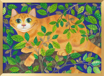 The Cheshire Cat | Poster - Gold Frame Interior