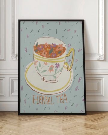Floral Herbal Tea | Poster - Room Interior 1