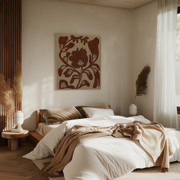 Earthy Floral Motif | Canvas - Room Interior 2