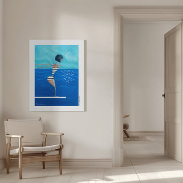 Summer Pool Diver | Canvas - Room Interior 1