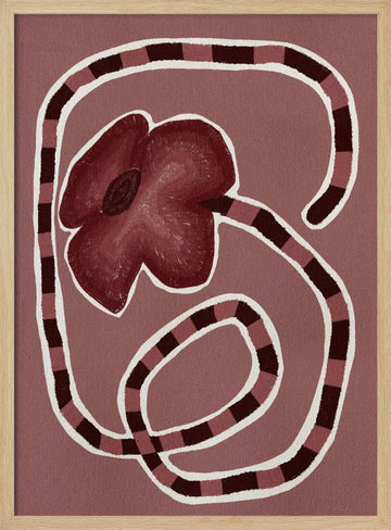 Delicate Bloom 15 | Poster - Wood Frame Interior