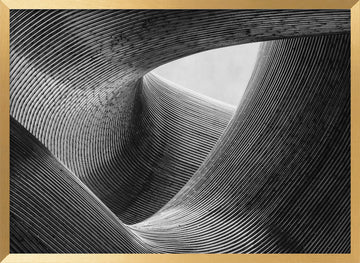 Dynamic Architectural Curves | Poster - Gold Frame Interior