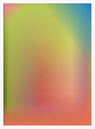 Vibrant Soft Gradient | Poster - White Frame Interior