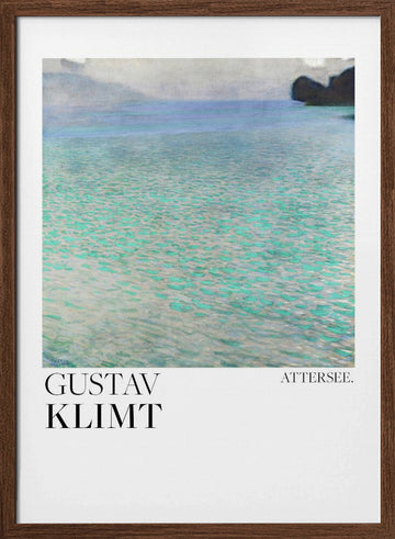 Attersee (1900) Poster | Poster - Walnut Frame Interior