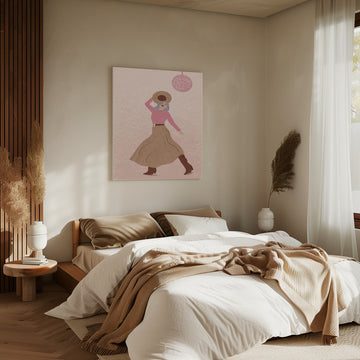 Disco Cowgirl 1 | Canvas - Room Interior 2