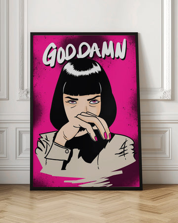 Sassy Pop Art Woman | Poster - Room Interior 1