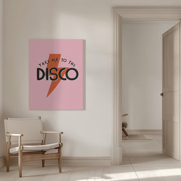 Retro Disco Quote | Canvas - Room Interior 1