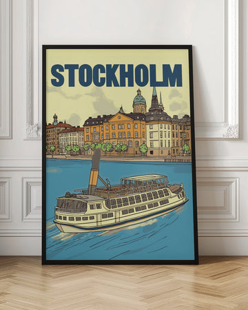 Stockholm Steamboat Journey | Poster - Room Interior 1