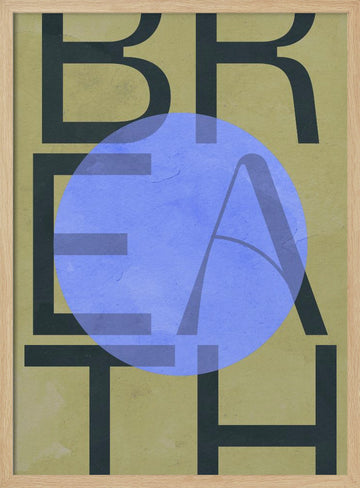 Breath Circle | Poster - Wood Frame Interior