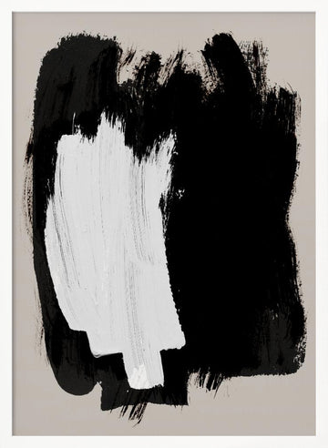 Abstract Brush Strokes 16 | Poster - White Frame Interior