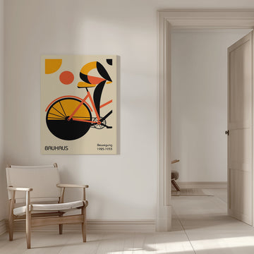Abstract Bike Rider | Canvas - Room Interior 1