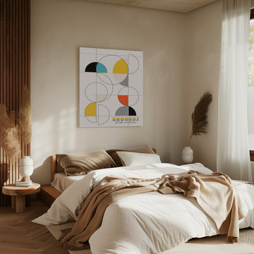 Bauhaus Geometric Shapes | Canvas - Room Interior 2