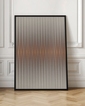 Shimmering Copper Lines | Poster - Room Interior 1