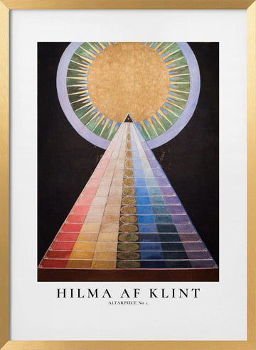 Altarpiece No1 Poster | Poster - Gold Frame Interior