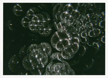 Sparkling Disco Balls | Poster - White Frame Interior