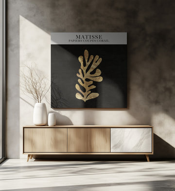 Golden Coral Cutout | Canvas - Room Interior 2