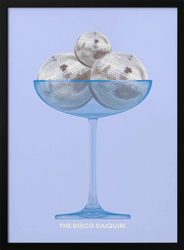 The Disco Daiquiri | Poster - Black Metal Frame Interior
