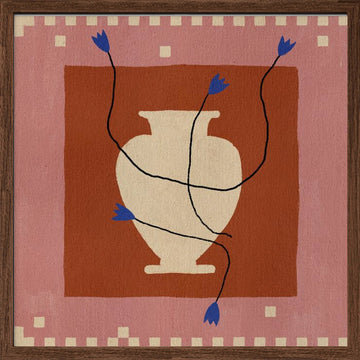 Out of Vase Blooms 7 | Poster - Walnut Frame Interior