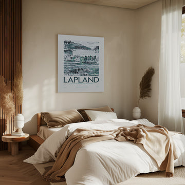 Lapland Winter Landscape | Canvas - Room Interior 2