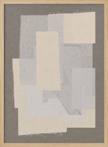 Textile Harmony | Poster - Wood Frame Interior