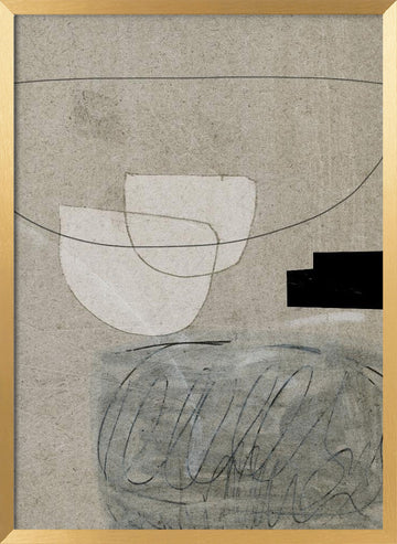 Lifestyle No1 | Poster - Gold Frame Interior