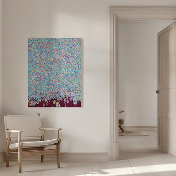 Joyful Petal Shower | Canvas - Room Interior 1