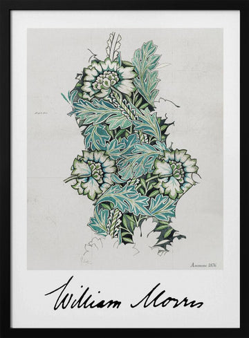 Anemone | Poster - Black Metal Frame Interior