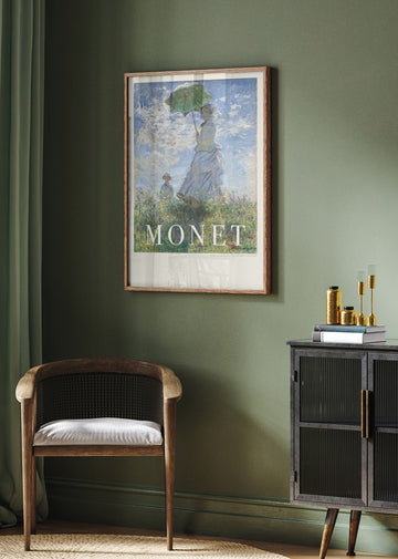Woman With Parasol | Poster - Room Interior 2