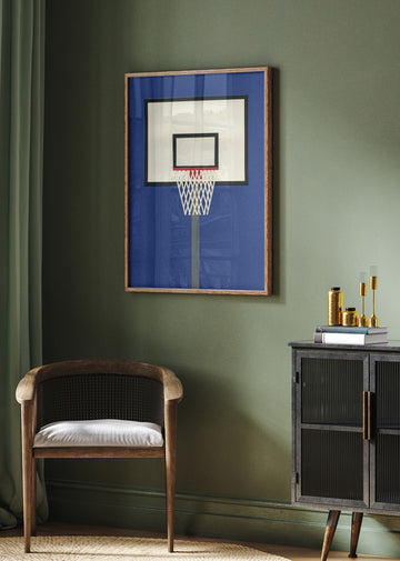 Modern Basketball Hoop | Poster - Room Interior 2