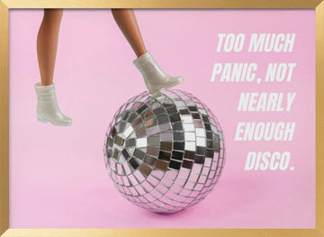 Too Much Disco Fun | Poster - Gold Frame Interior