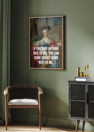 Sassy Lady Portrait Quote | Poster - Room Interior 2