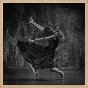 Expressive Dance Flow | Poster - Wood Frame Interior