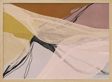 Abstract Earthy Layers | Poster - Wood Frame Interior
