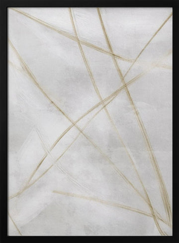 Gestual #1 | Poster - Black Metal Frame Interior
