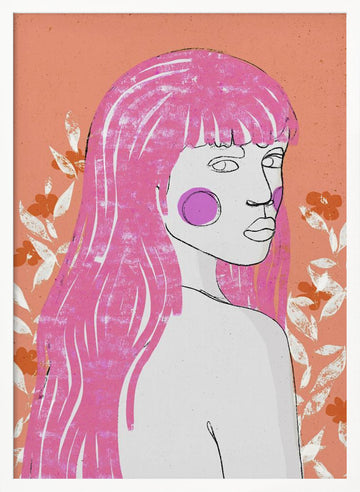 Blossom Gaze | Poster - White Frame Interior