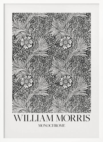 Marigold Monochrome | Poster - White Frame Interior