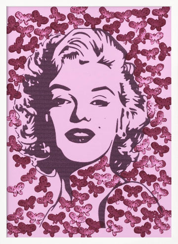 Pink Pop Art Glamour | Poster - White Frame Interior
