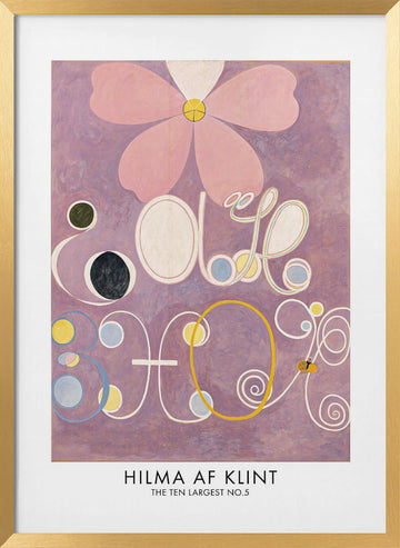The Ten Largest No.5 Poster | Poster - Gold Frame Interior