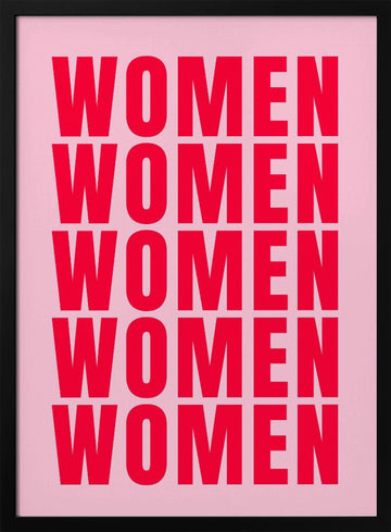 Bold Women Statement | Poster - Black Metal Frame Interior