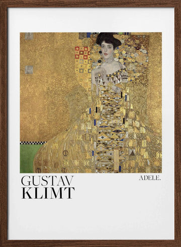 Portrait of Adele Bloch Bauer I (1907) Poster | Poster - Walnut Frame Interior