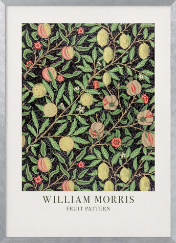 Fruit Pattern | Poster - Silver Frame Interior