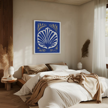Elegant Blue Shell | Canvas - Room Interior 2