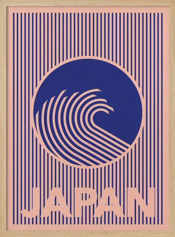 Great Wave of Japan | Poster - Wood Frame Interior