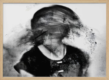 Abstract Fragmented Portrait | Poster - Wood Frame Interior