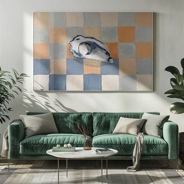 Oyster Shell Checkers | Poster - Room Interior 1