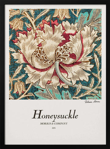 Honeysuckle | Poster - Black Metal Frame Interior