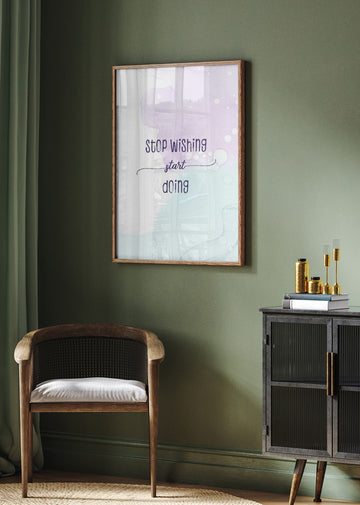 Motivational Abstract Quote | Poster - Room Interior 2