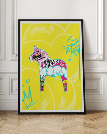 Graffiti Dala Horse | Poster - Room Interior 1